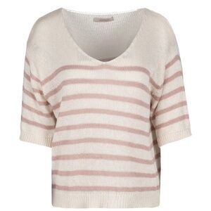 Astrid Pink Stripe Knit Top – XS – NWT – Boutique Exclusive